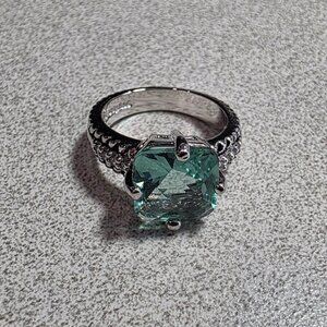 Lia Sophia Turquoise Stone Ring size 9